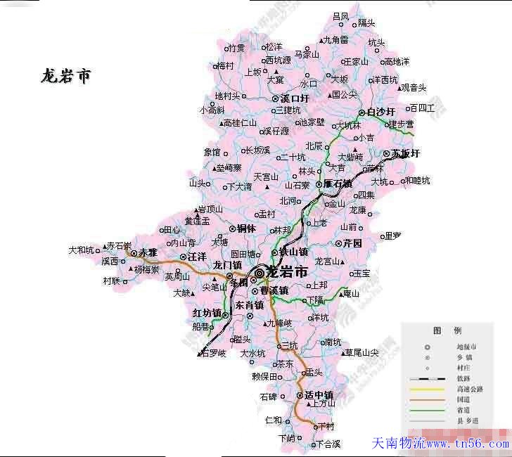 東莞到龍巖市地圖 flyz1.cn