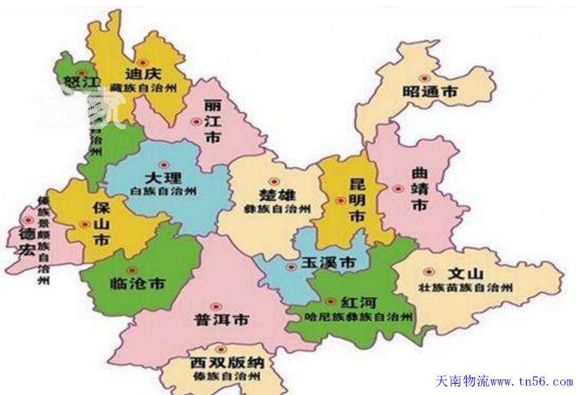 云南省地圖flyz1.cn