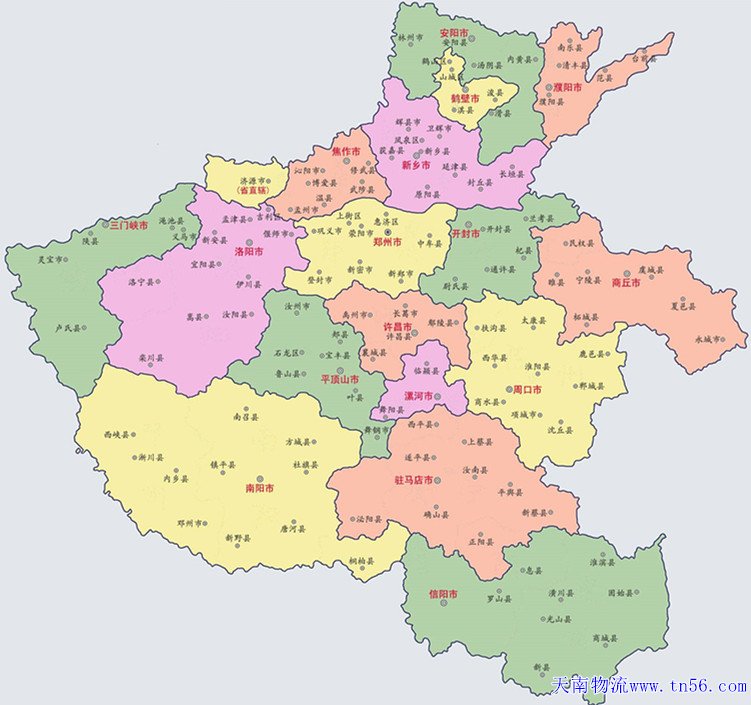河南省地圖flyz1.cn